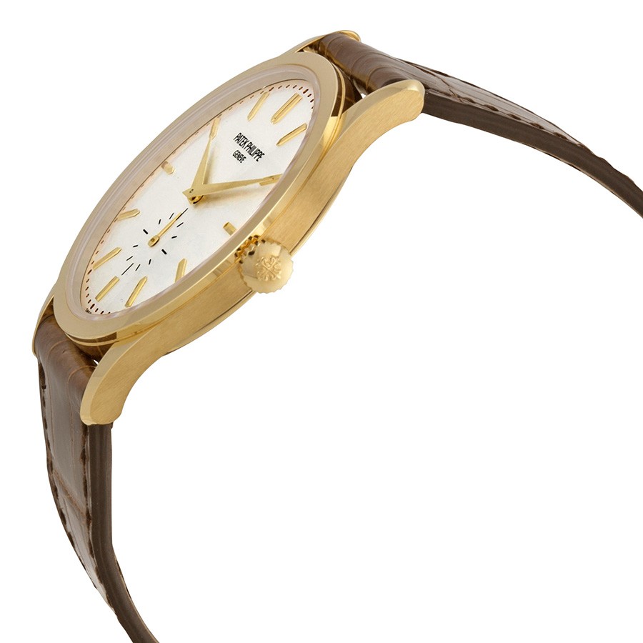 Patek Philippe Calatrava Mechanical Opaline White Dial Men's Watch 5196J-001