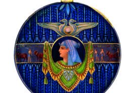 Blue Enamel Patek Philippe Ancient Egypt Pocket Watches replica