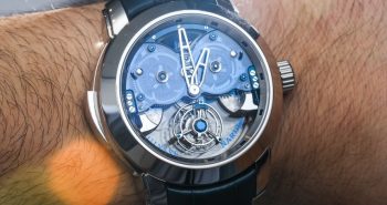 Ulysse Nardin's Imperial Blue Watch With Flying Tourbillon And 4-Gong Sonnerie In Sapphire Hands-On Hands-On