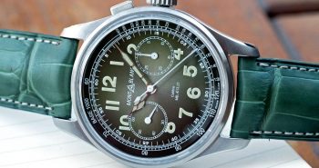 SIHH 2018: Hands-On with the Minerva-Powered Montblanc 1858 Monopusher in Green Dégrade Perfect Clone Online Shopping
